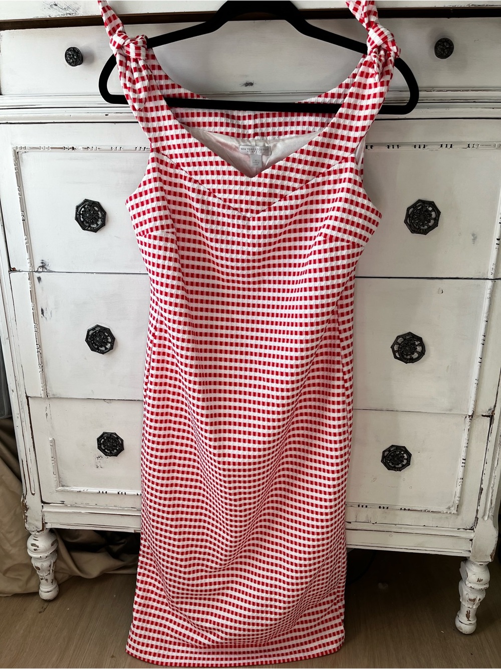 New York & Company gingham dress